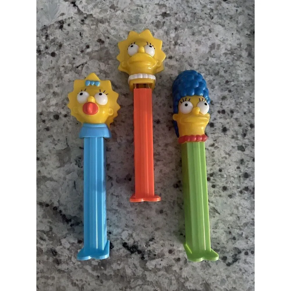 The Simpsons Pez Candy Dispensers Maggie/Marge/Lisa Lot of 3