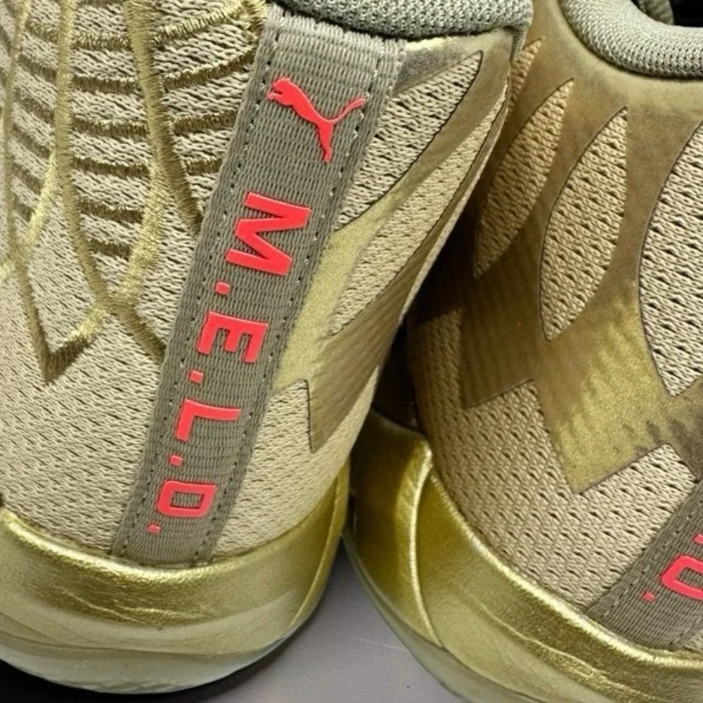 Puma MB.01 Golden Child LaMelo Ball Metallic Gold Mens Size 11 379223-01 NWOB