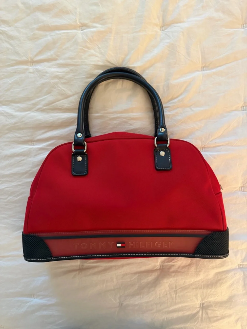 Vintage Tommy Hilfiger Red & Navy Purse Bag
