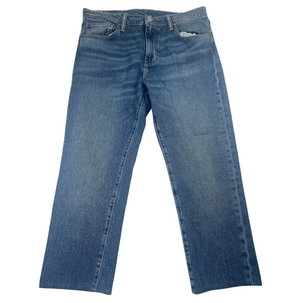 Levi's 511 Jeans Men's 33‎ Blue Denim Cotton 5-Pockets Mid-Rise Straight Leg