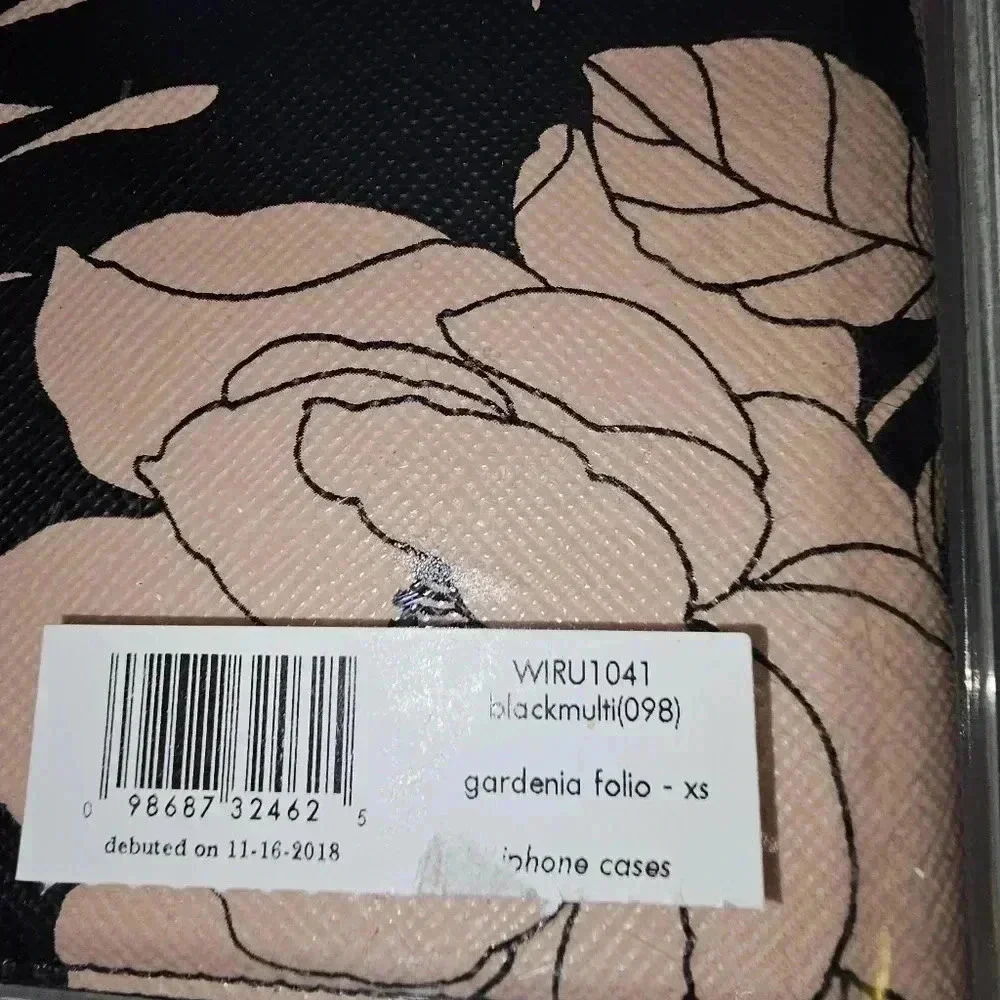 KATE SPADE‎ GARDENIA FOLIO IPHONE CASE WIRU1041 - BLACKMULTI - XS