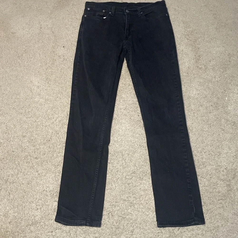 Levi's Mens 511 Slim Fit Jeans  Faded Black Denim  Size 32x34  Cotton Stretch