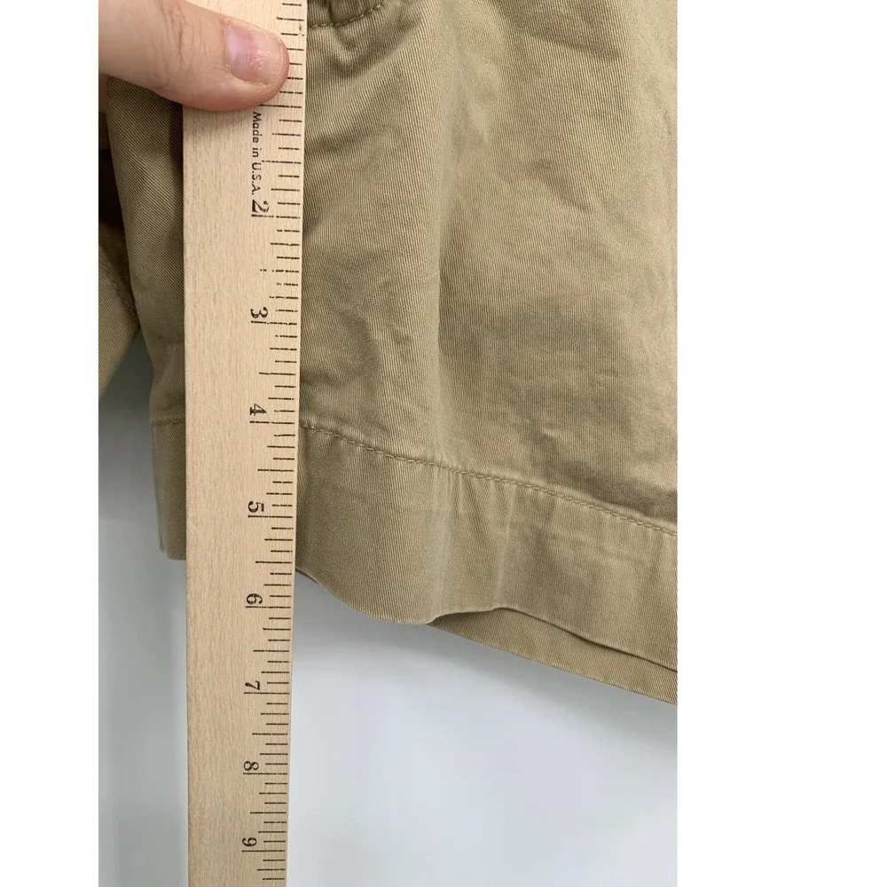 Polo Ralph Lauren Shorts Mens 33 Tan Chino Stretch Classic Fit Flat Front Khaki