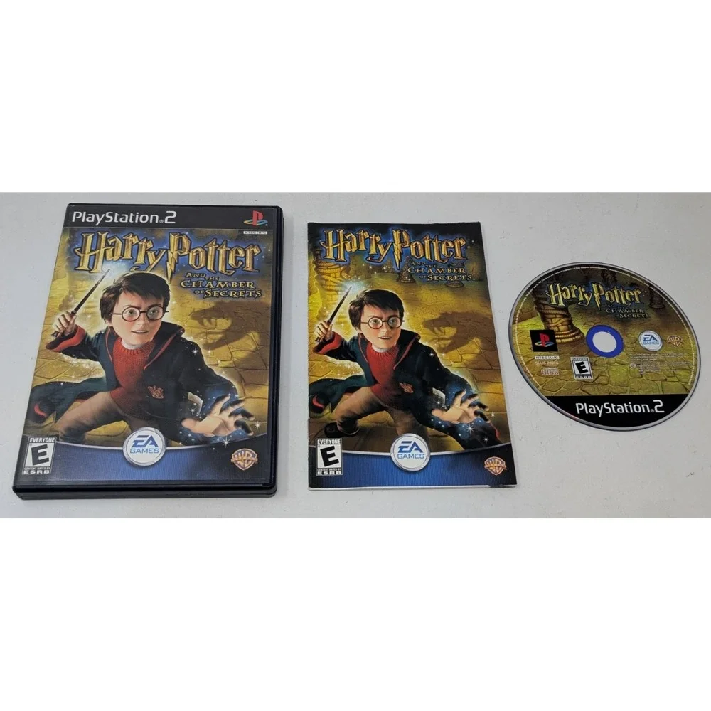 Harry Potter‎ and the Chamber of Secrets (PS2, 2002) CIB w/ Manual – Tested
