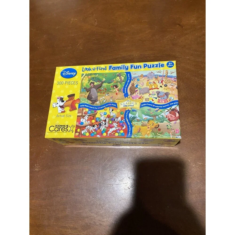 Disney Classics Look and Find Family Fun Puzzle Kohl’s Cares 300 Pieces