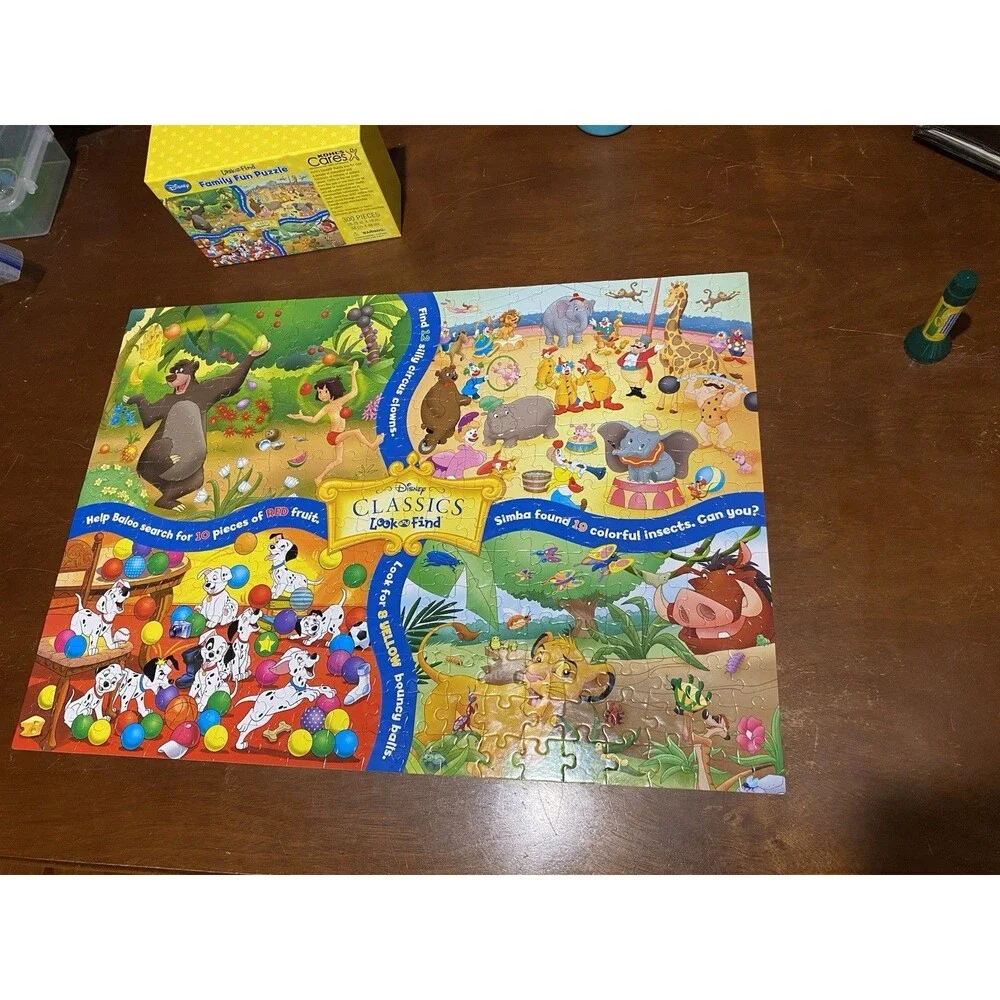 Disney Classics Look and Find Family Fun Puzzle Kohl’s Cares 300 Pieces