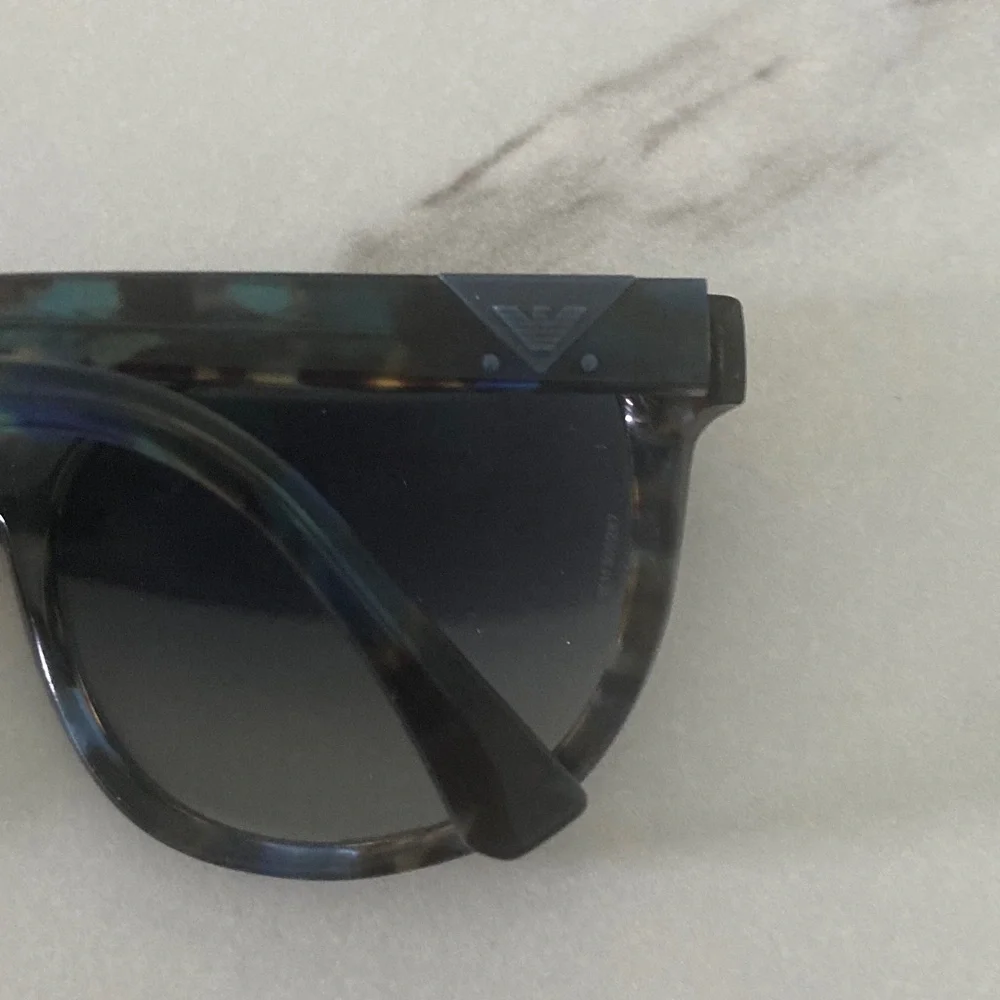 Emporio Armani Tortoiseshell Cat-Eye Sunglasses with Dark Gradient Lenses