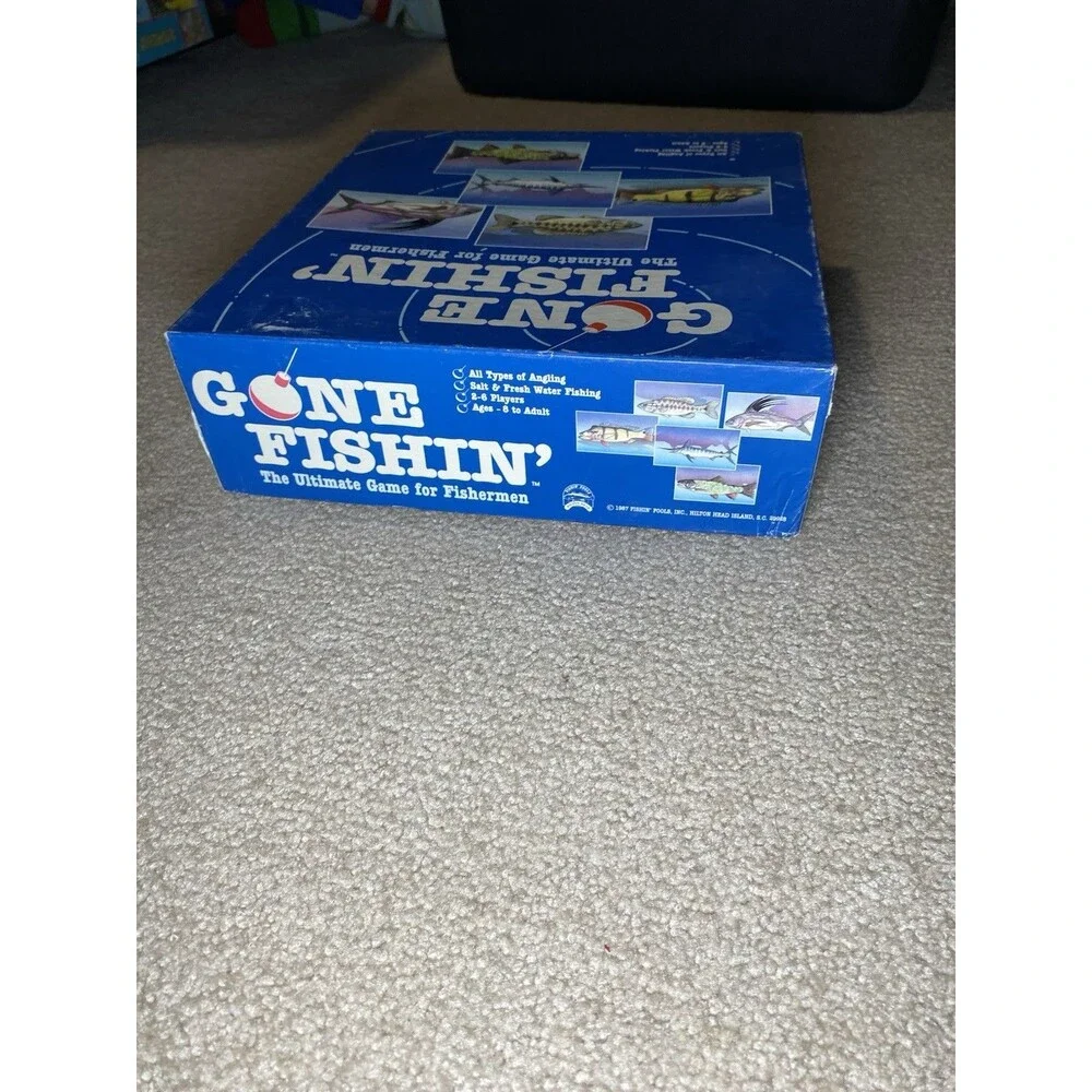 Vintage 1987 Gone Fishin' The Ultimate Game For Fishermen Complete Set