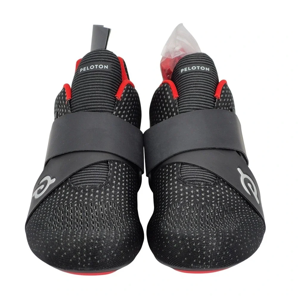 Peloton Altos Cycling Bike Shoes with Cleats Men's Size 11 Black & Red Unisex