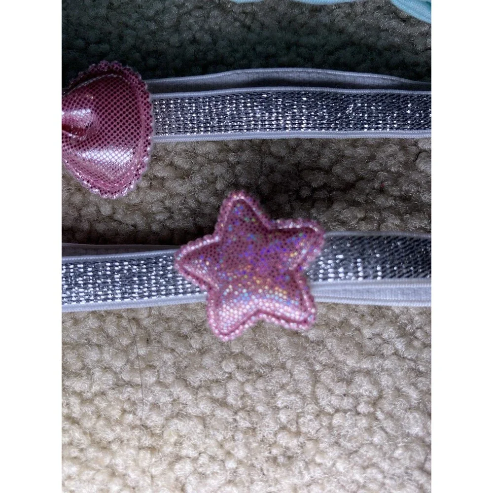 Tender Kisses Baby Girls Newbie Headband Silver Star Pink Bow Set Size 0-6M