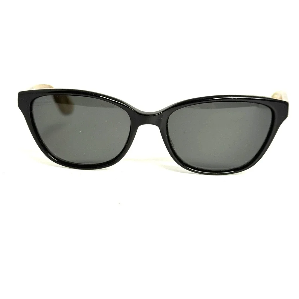 Elle Womens Cat Eye Sunglasses Black Gold Glitter Tortoise EL18995 BK 54-17-135