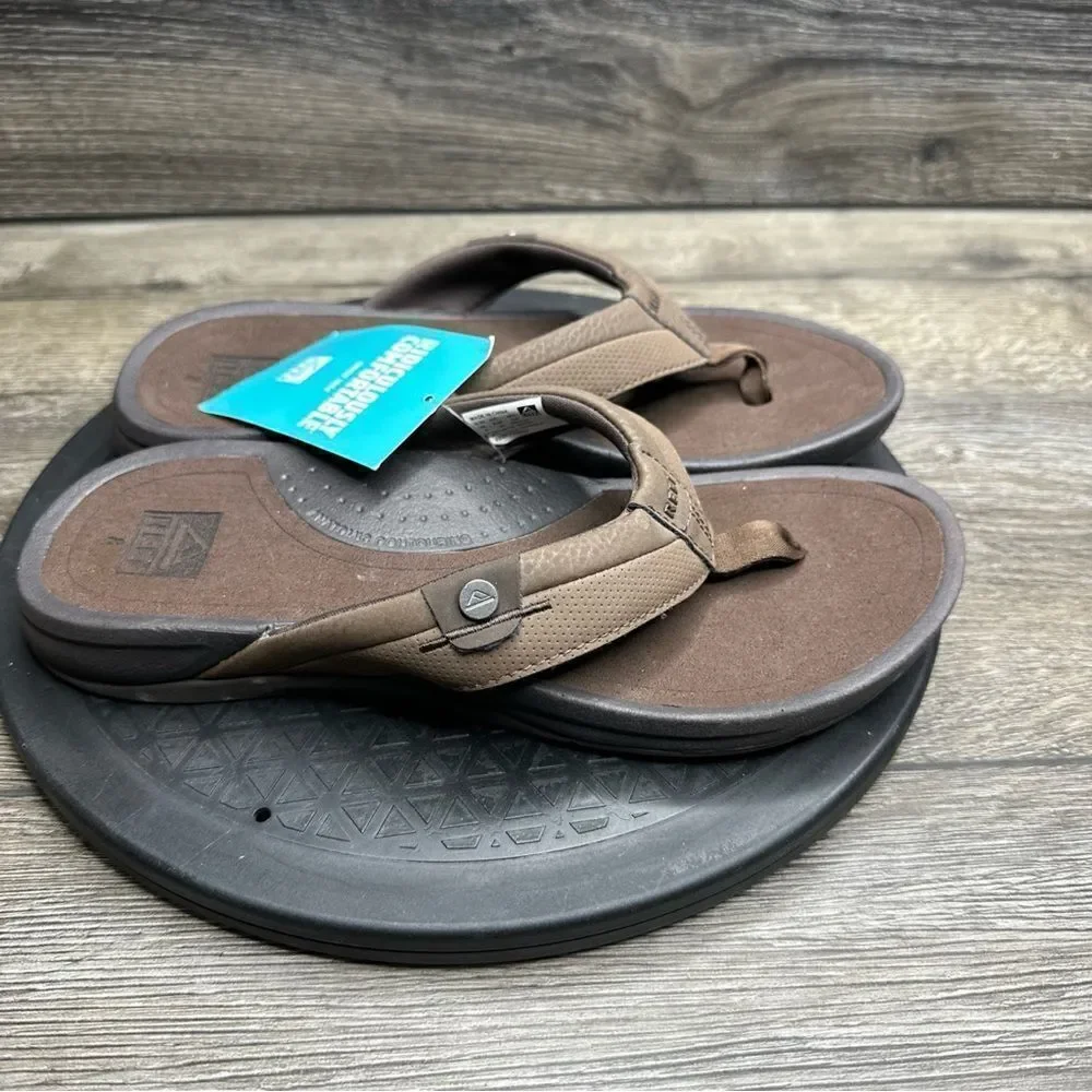 Reef Pacific Sandals Mens Tobacco Brown Size 8