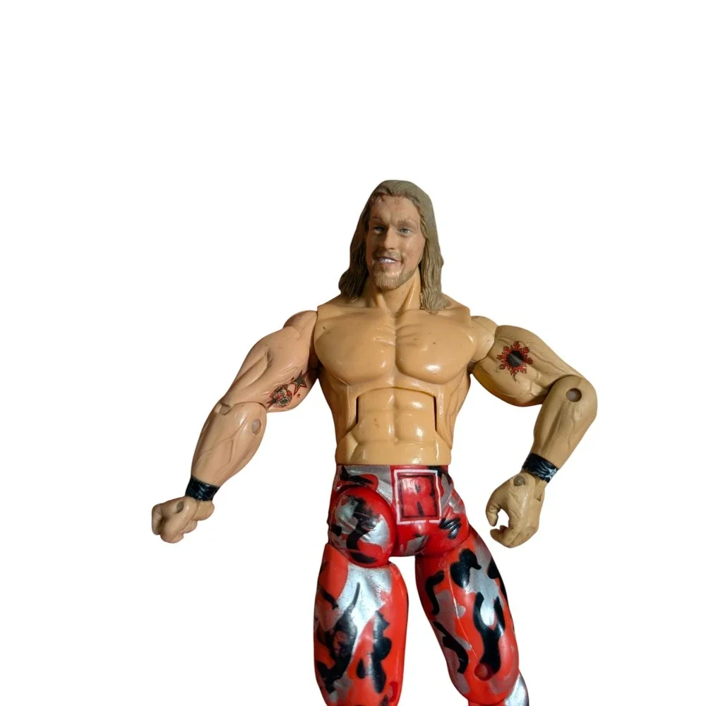 WWE Edge Rated R Superstar Action Figure Red Silver Camo Tights Wrestling Toy