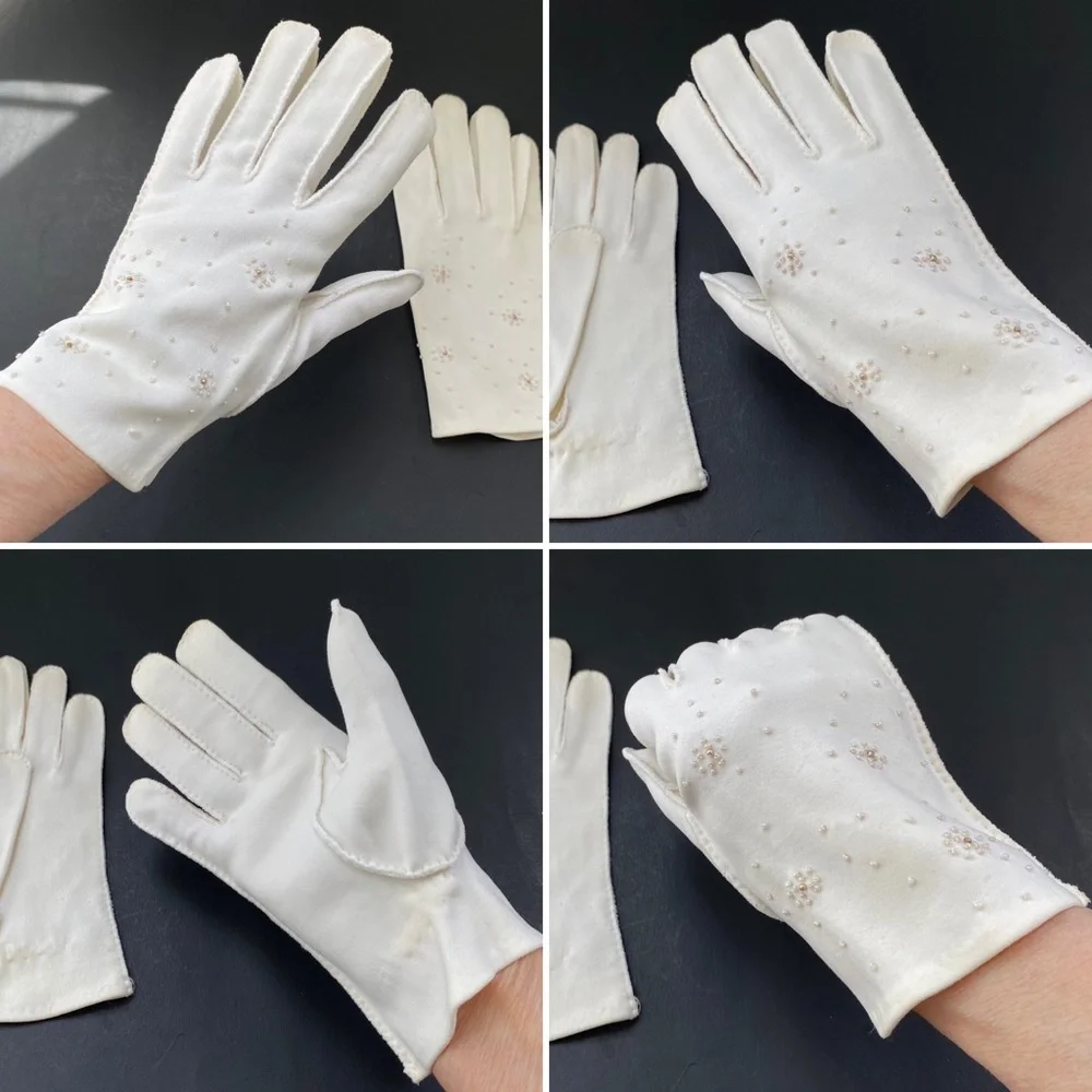 Vintage dainty gloves