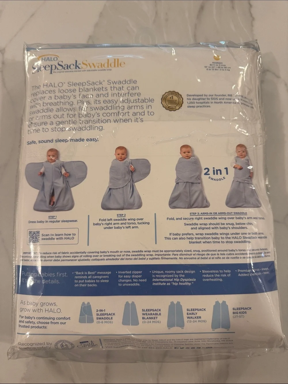 Halo soft sleepsack