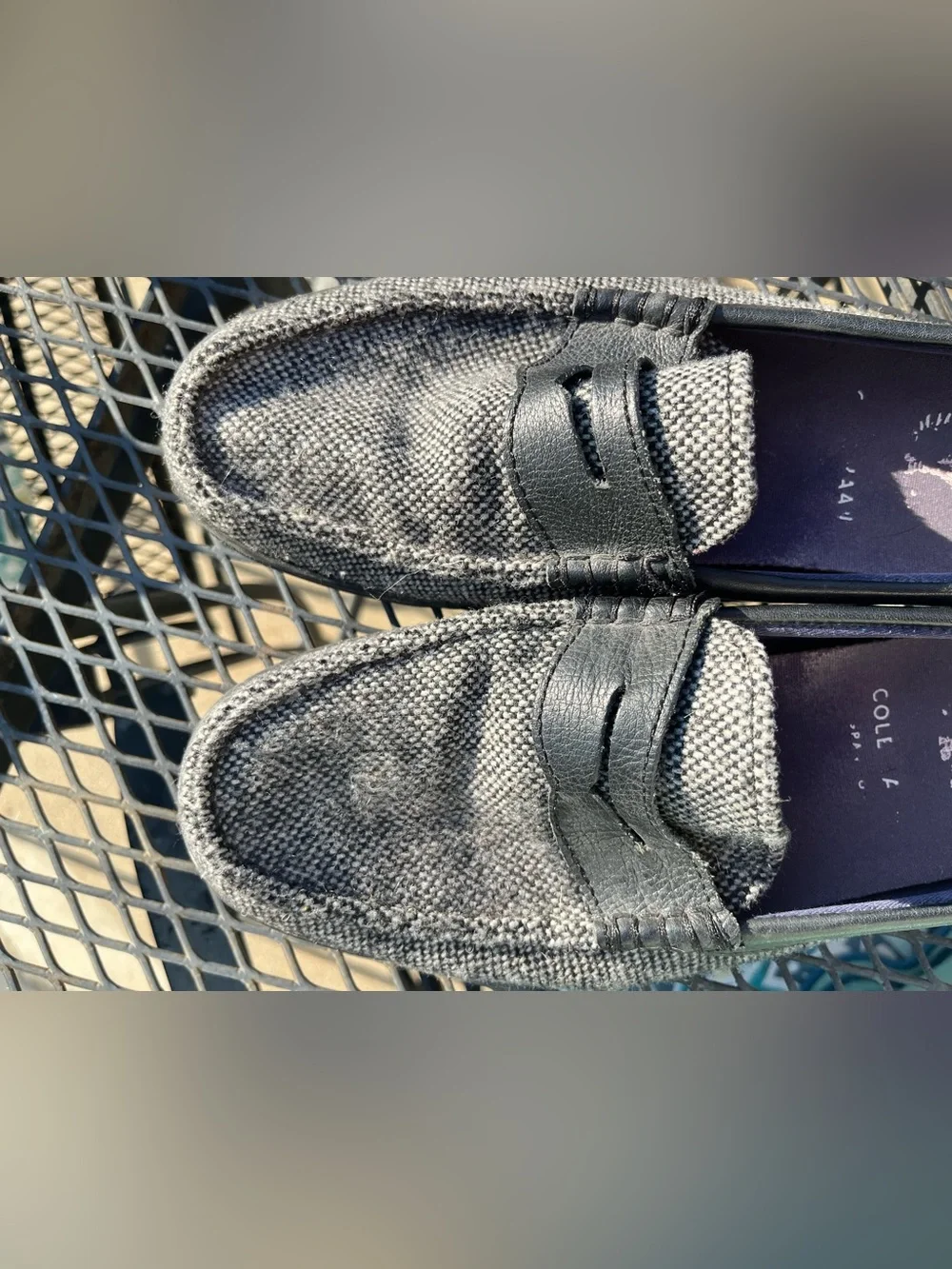 Cole Haan shown as worn