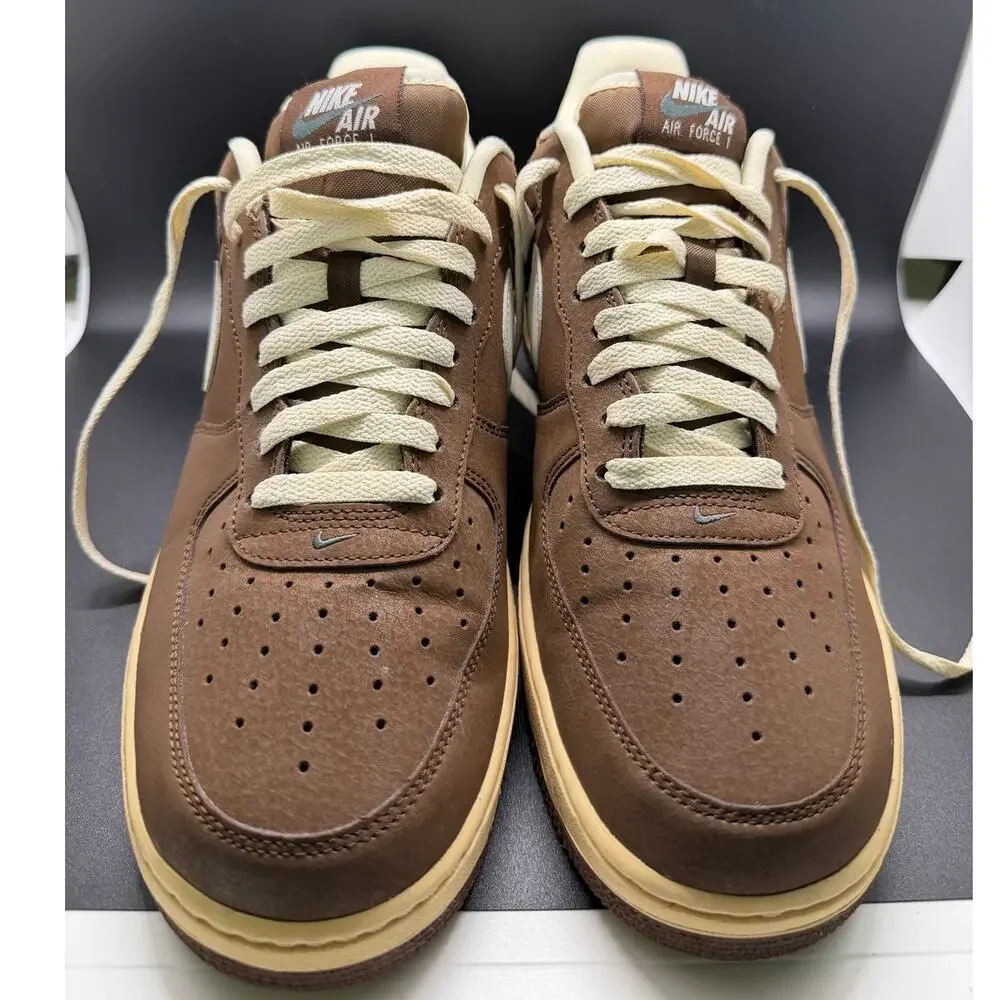 Nike Air Force 1 '07 Cacao Wow Brown/White Leather Low Top FZ23592-259