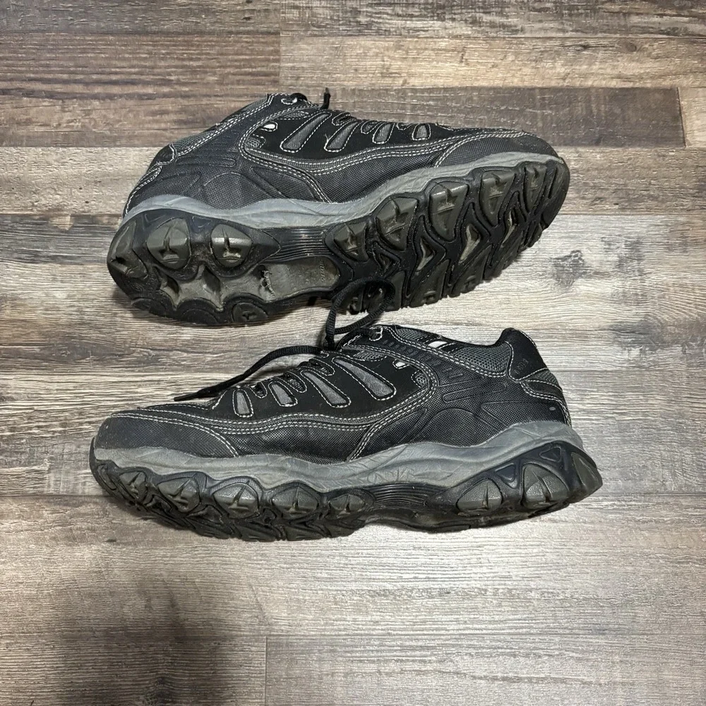 Skechers After Burn Sneakers Shoes Men 10 Memory Fit Slip On Training 43.5 Blac