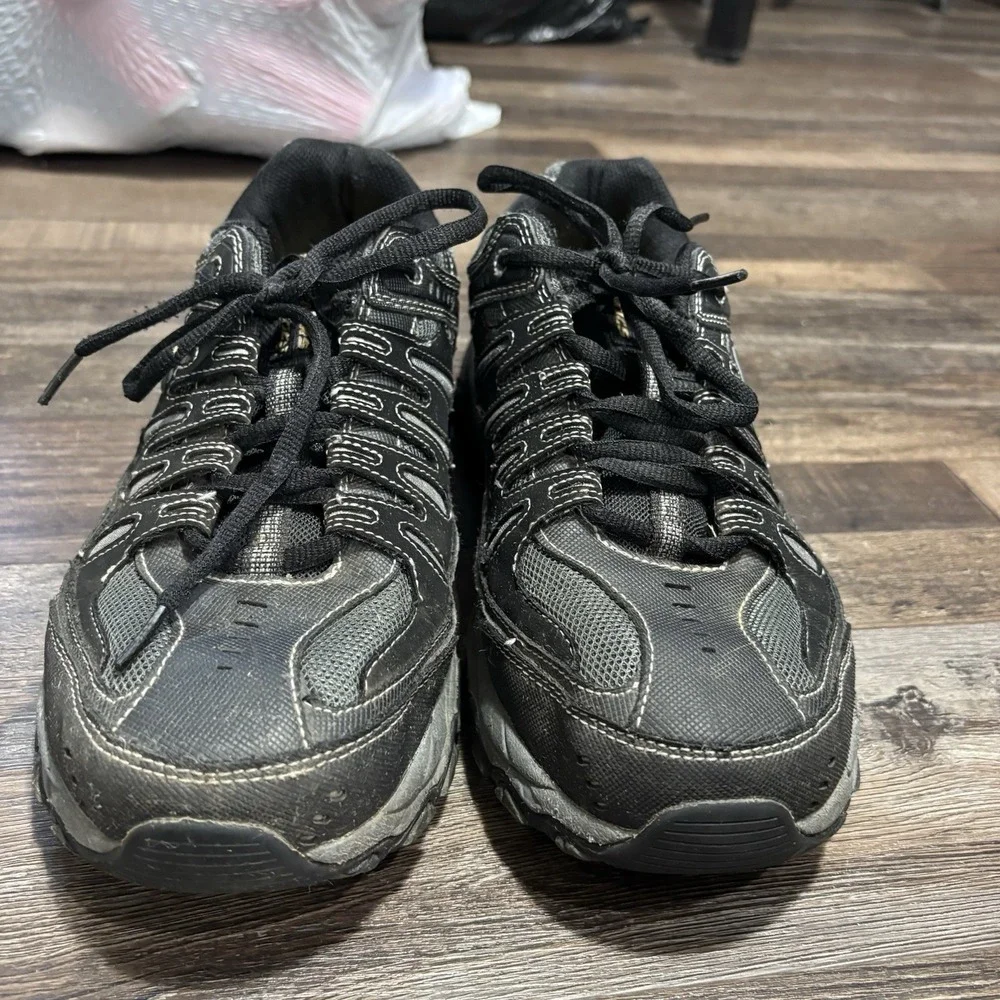 Skechers After Burn Sneakers Shoes Men 10 Memory Fit Slip On Training 43.5 Blac