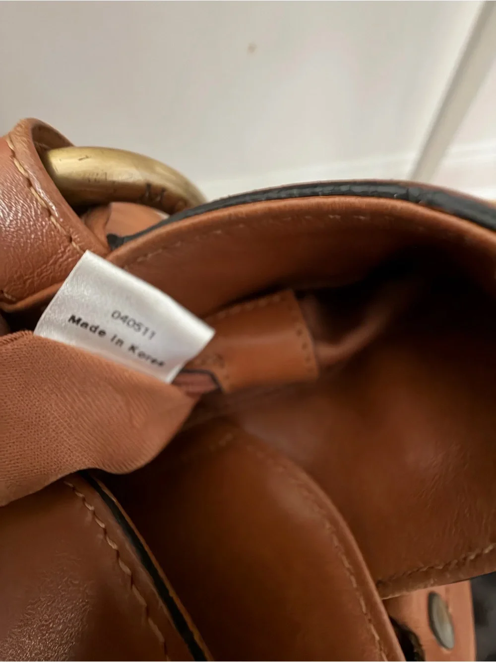 MCM compact satchel