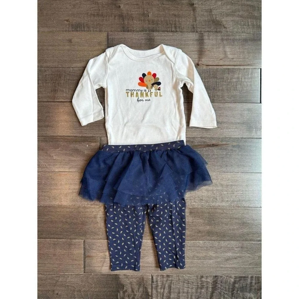 Carters Girls Thanksgiving‎ Holiday Tutu Set Size 6 months
