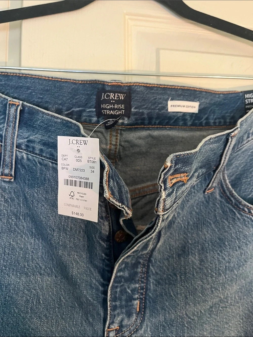 J. Crew size button front
