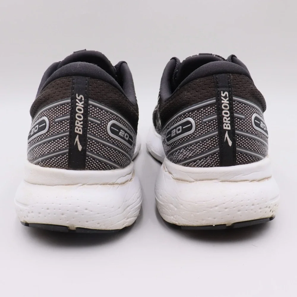 Brooks Glycerin 20 Mens Size 14D US Black White Running Shoes 1103821D059