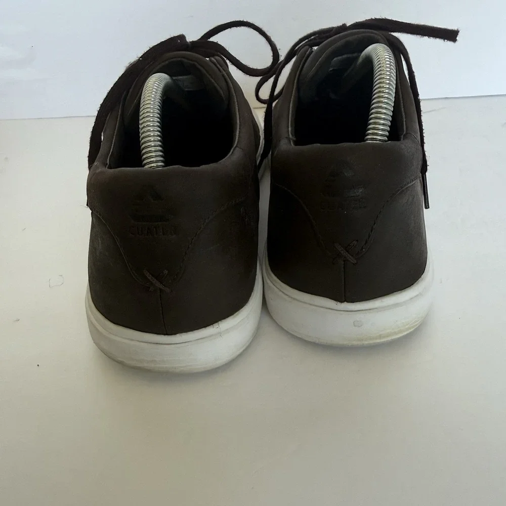 Cuater Travis Mathew Phenom Leather Sneakers Men's 10 Brown 4MT090 Casual