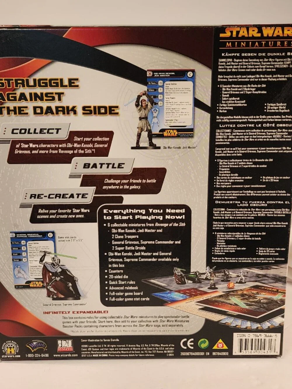STAR WARS Miniatures Revenge of the Sith starter game