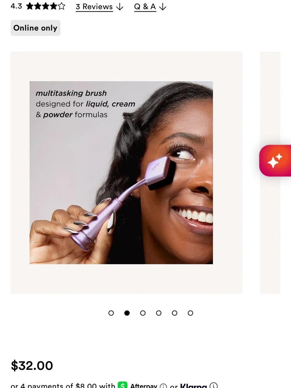 Tarte shape tape brush
