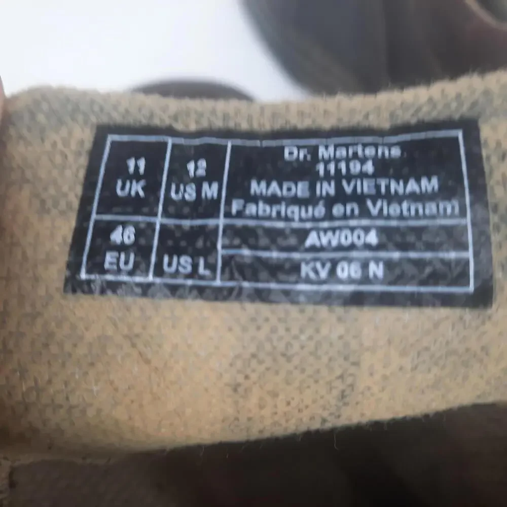 VTG Dr. Martens Brown Leather Shoes‎ - Size 12 Men's