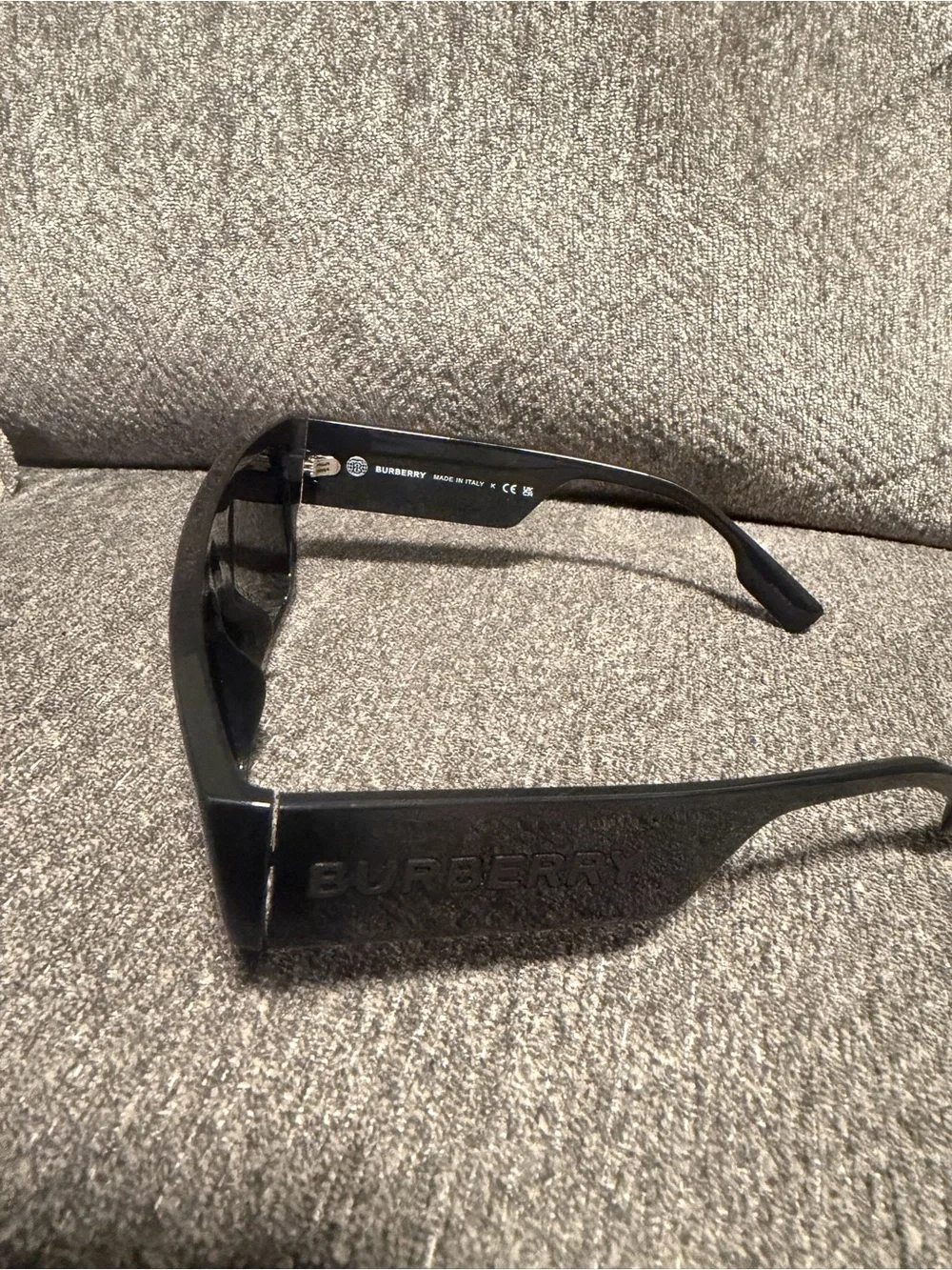 Burberry Black Rectangular Sunglasses