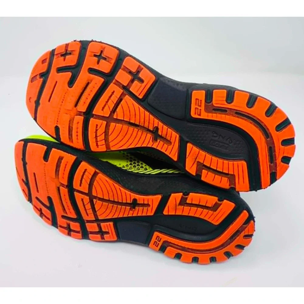 Brooks Adrenaline GTS 22 Running Shoes Men's 10 Neon Nightlife Black Stability
