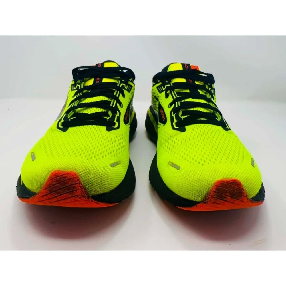 Brooks Adrenaline GTS 22 Running Shoes Men's 10 Neon Nightlife Black Stability