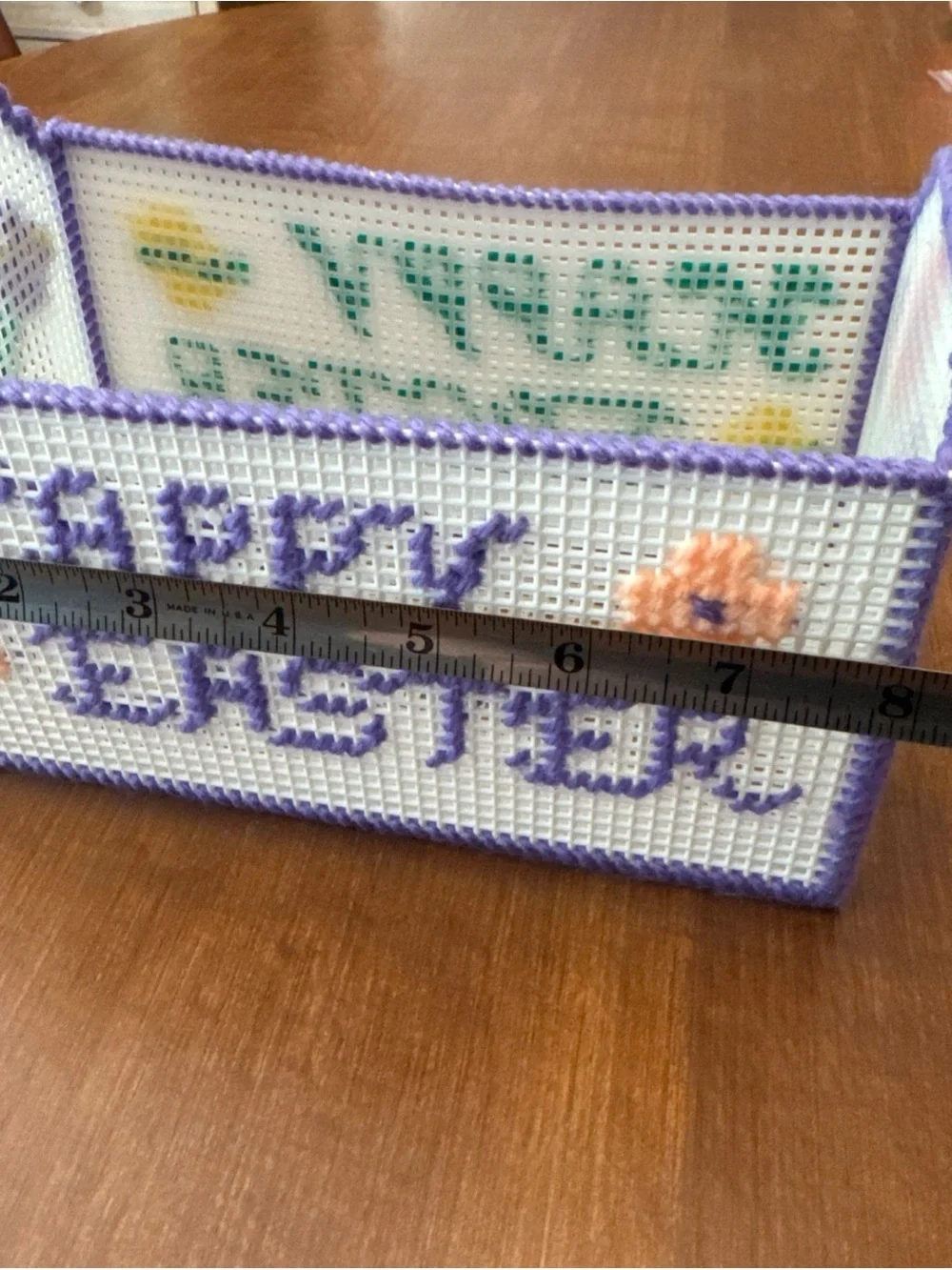 Handmade Purple & Green 'Happy Easter' Holiday Basket