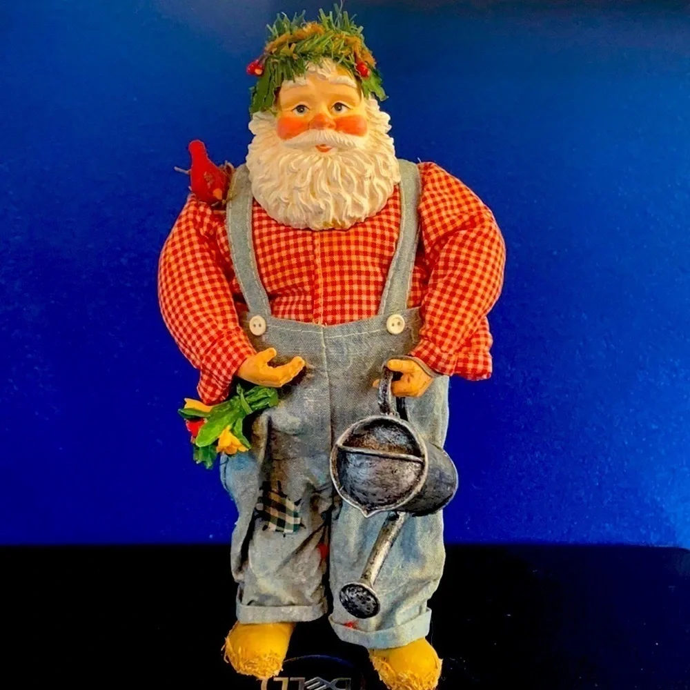 Adorable Country Father Christmas  Figurine
