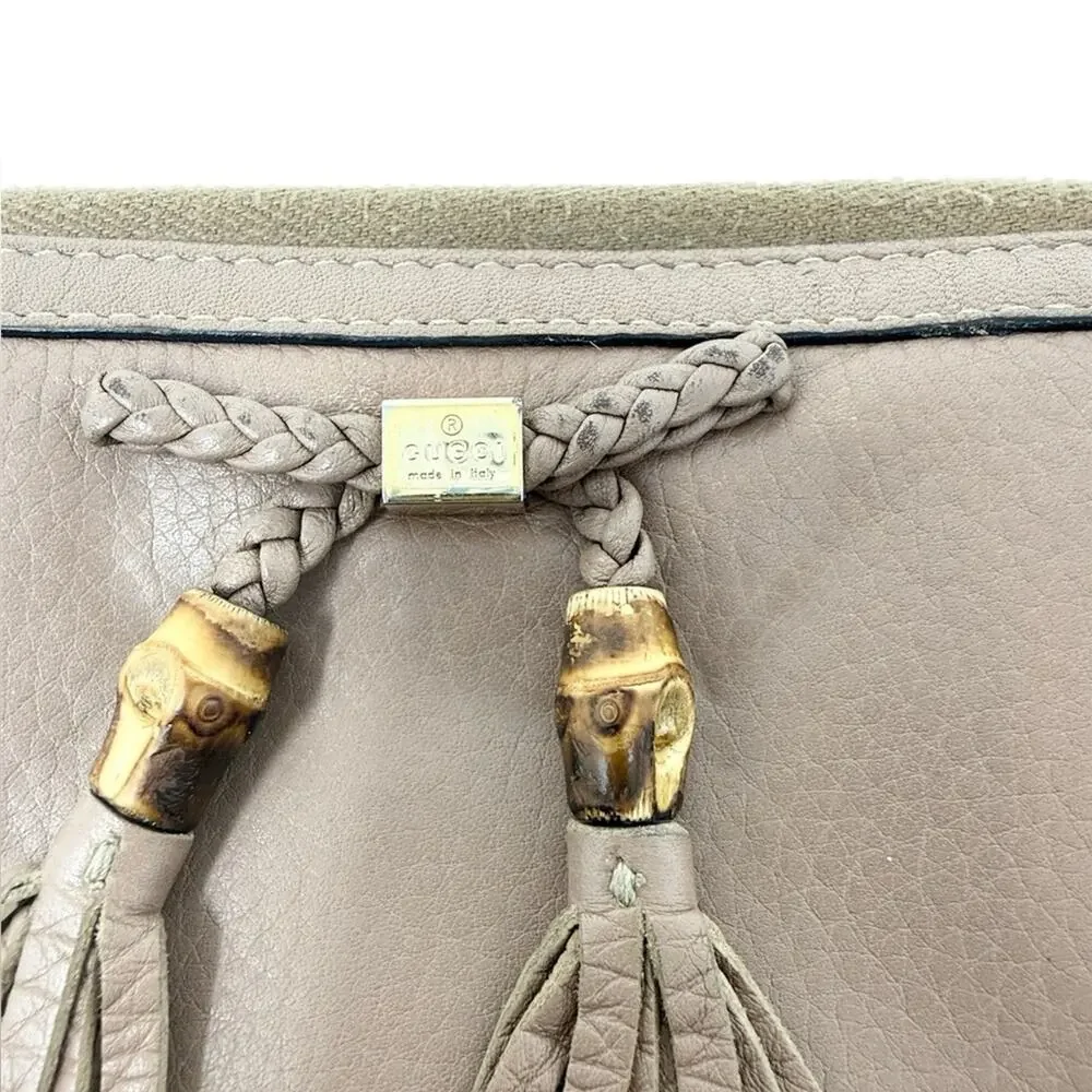 Gucci leather zip