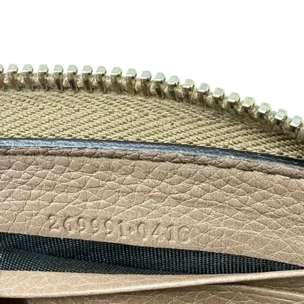 Gucci leather zip