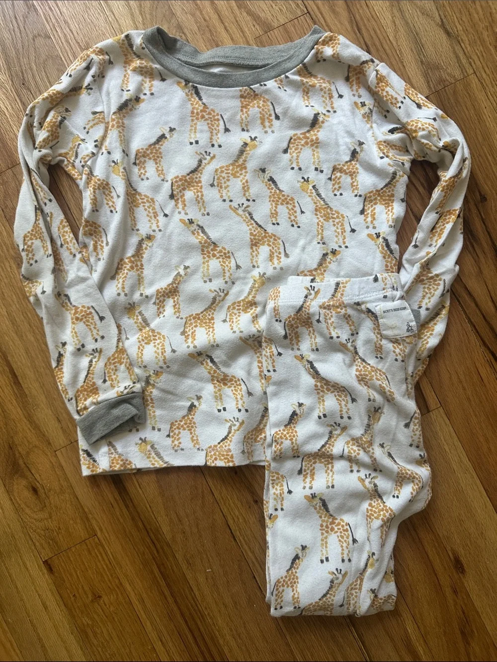 Giraffe print pajamas