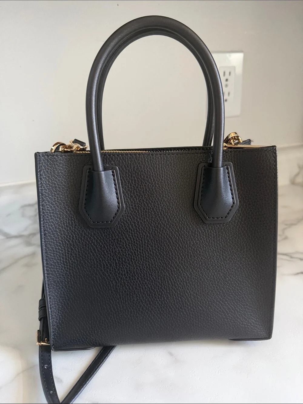 Michael Kors structured pebble