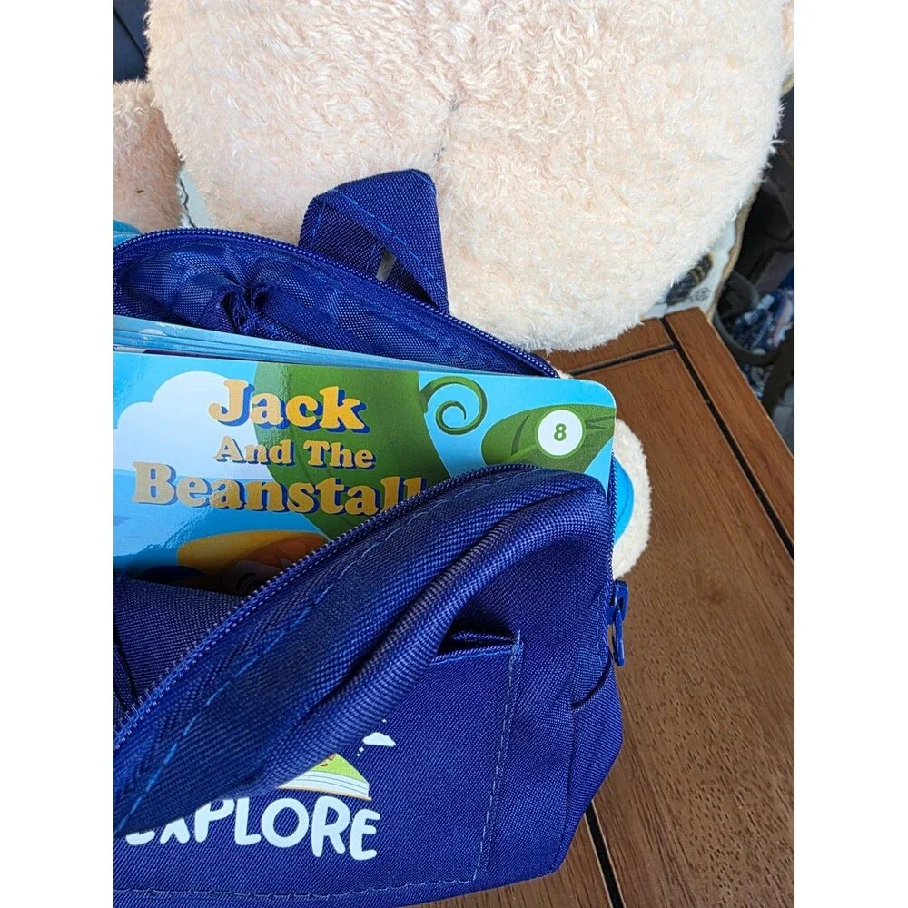 Spark Create Imagine Talking Bear Plush COMPLETE Set with 8 Books & Backpack