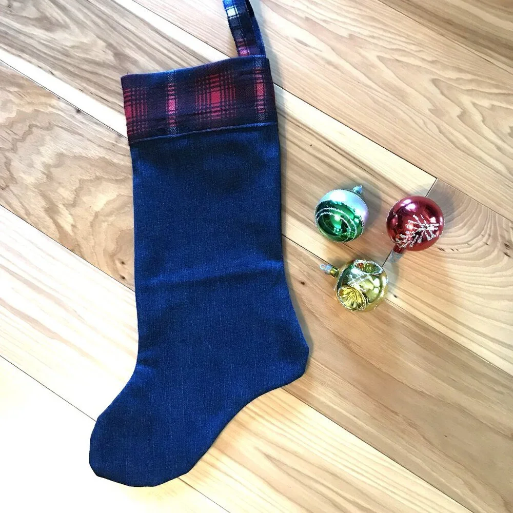 Handmade denim christmas