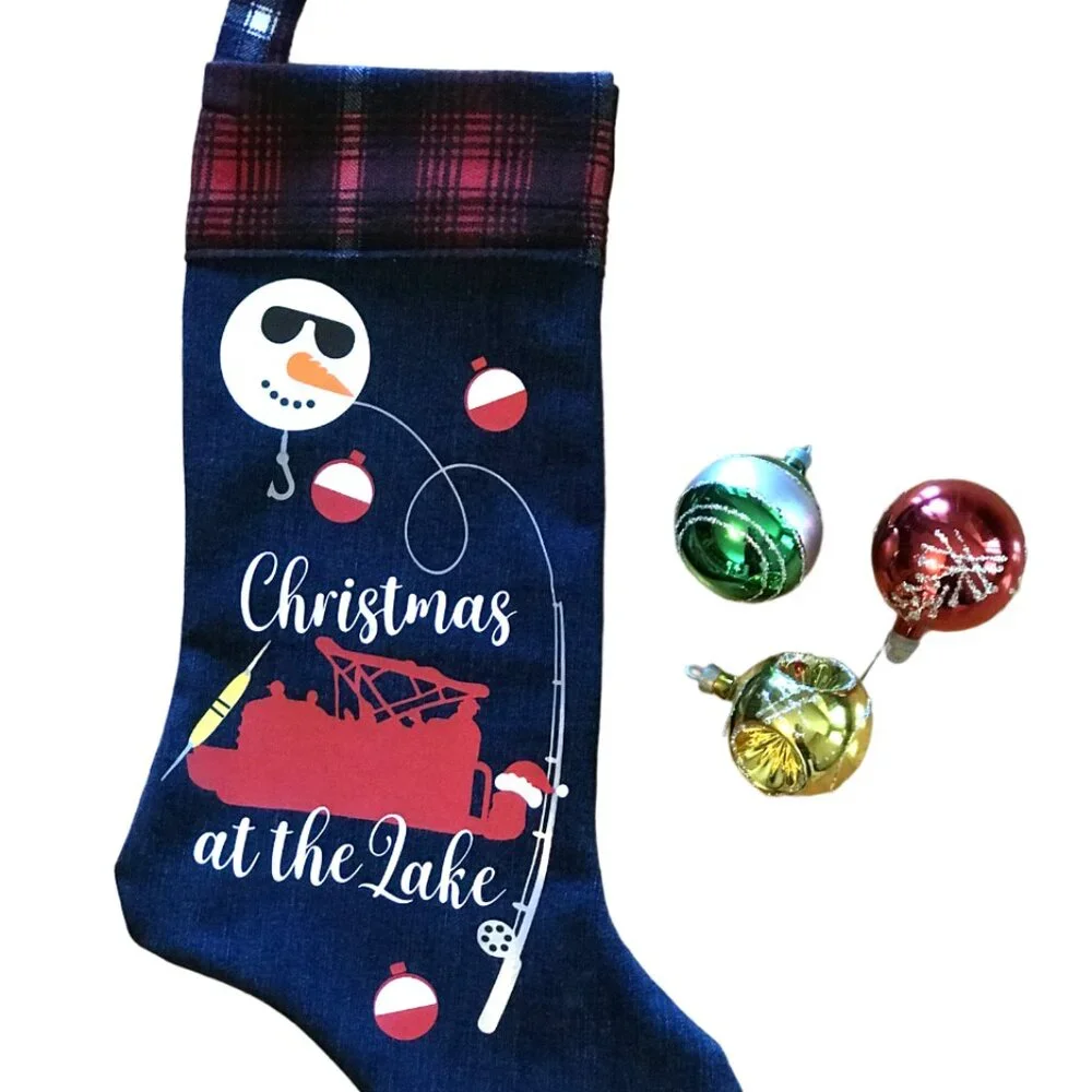 Handmade denim christmas