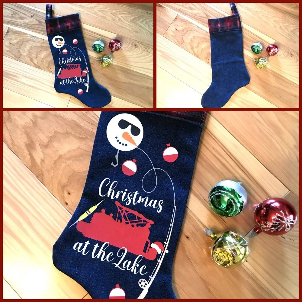 Handmade denim christmas