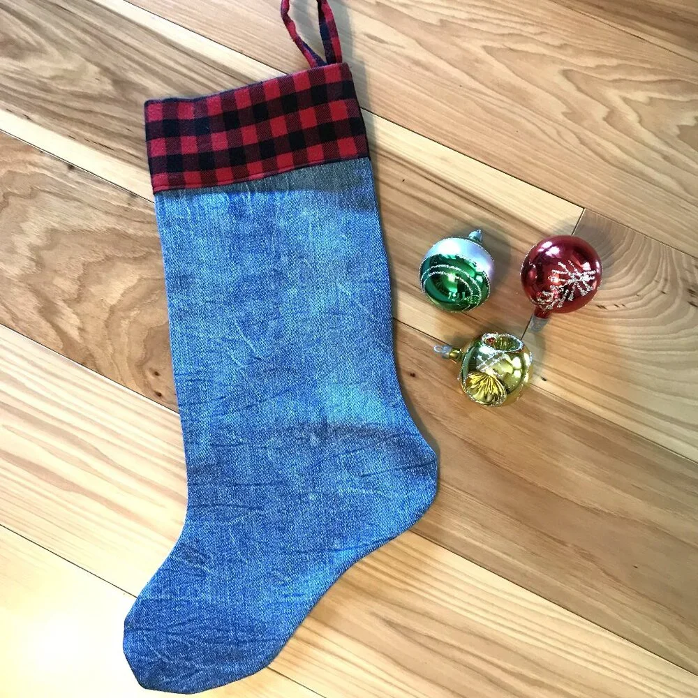 Handmade denim christmas