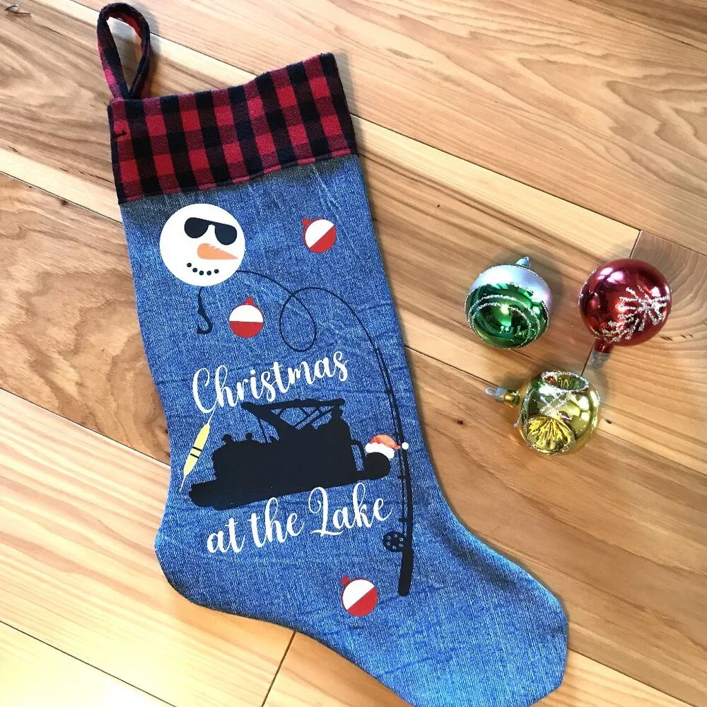 Handmade denim christmas