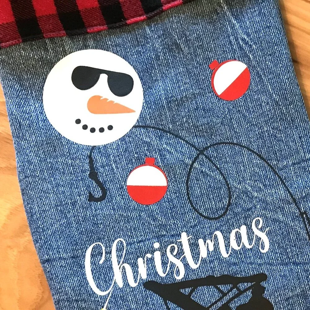 Handmade denim christmas