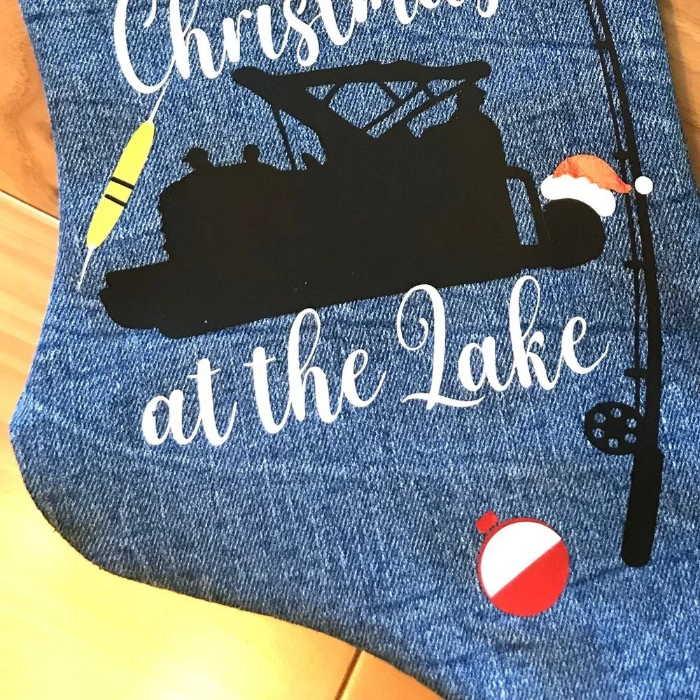 Handmade denim christmas