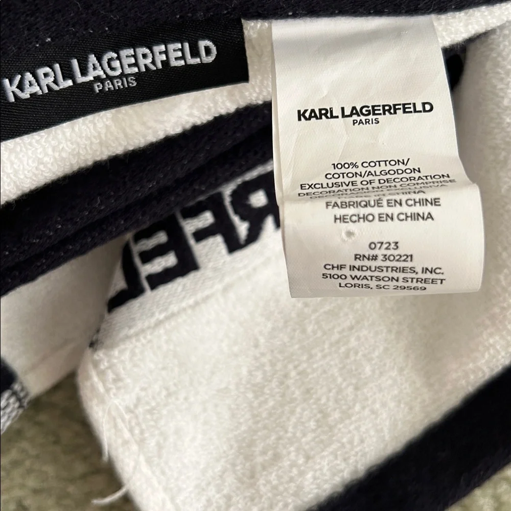 NWT Karl Lagerfeld bath Towel