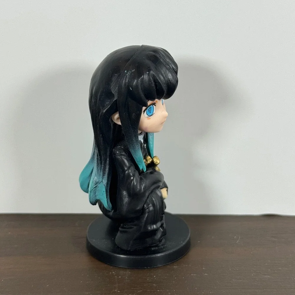 Demon Slayer Muichiro Tokito Mini Figure Chibi Mist Hashira Black Banpresto Used